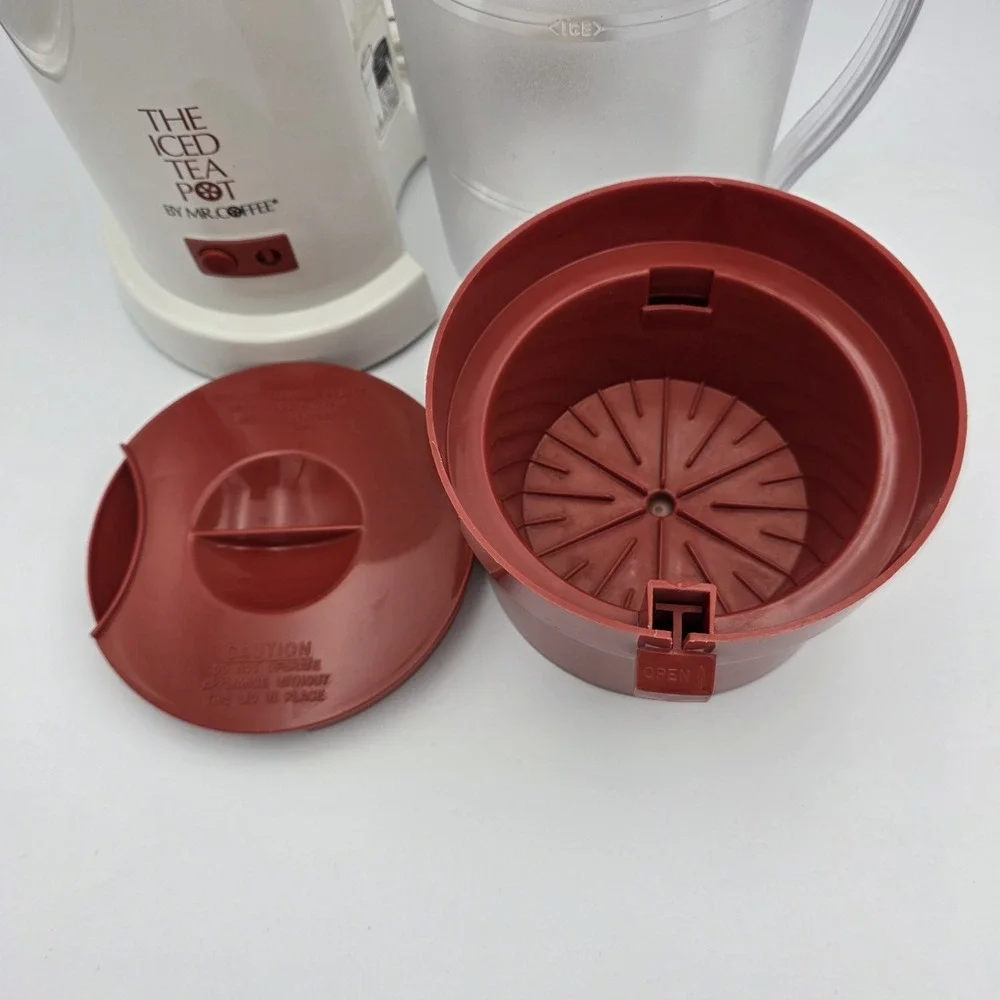 Mr. Coffee The Iced Tea Pot Maker TM1.5 Brew Basket Lid Pitcher Complete Works